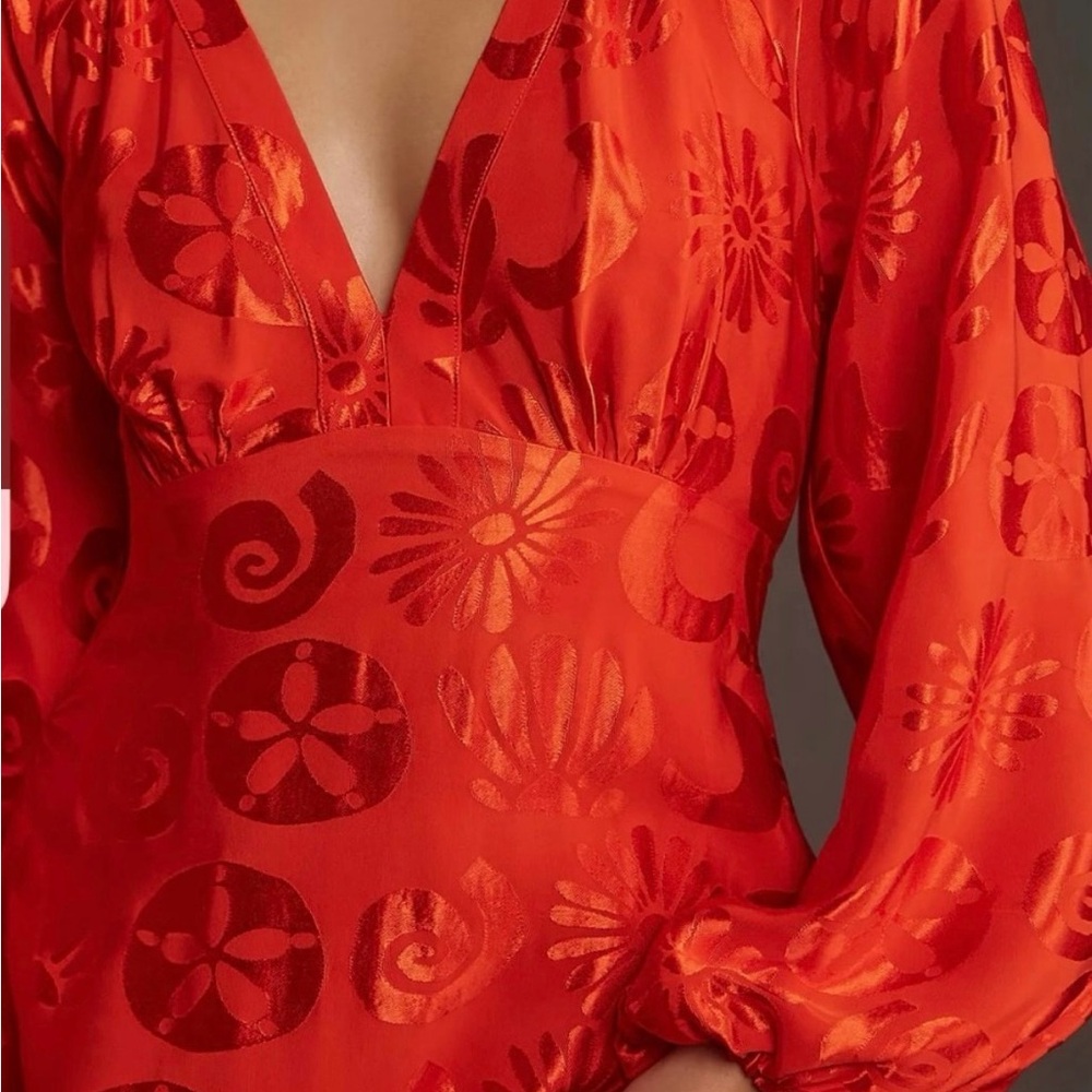 FARM Rio Red Patterned Dress - Picture 3 of 9